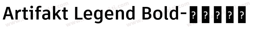 Artifakt Legend Bold字体转换